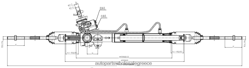 ανταλλακτικα αυτοκινητων χονδρικη | N0N6842786 σχάρα υδραυλικού τιμονιού 516127ab DODGE/CHRYSLER