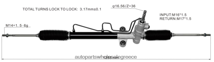 εξαρτηματα αυτοκινητου ονομασιεσ | N0N6842547 σχάρα υδραυλικού τιμονιού mr961356 MITSUBISHI