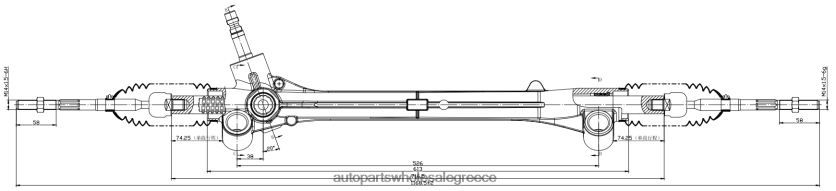 εξαρτήματα αυτοκινήτου | N0N6842452 σχάρα υδραυλικού τιμονιού 44250-52010 44250-52340 44250-52200 TOYOTA