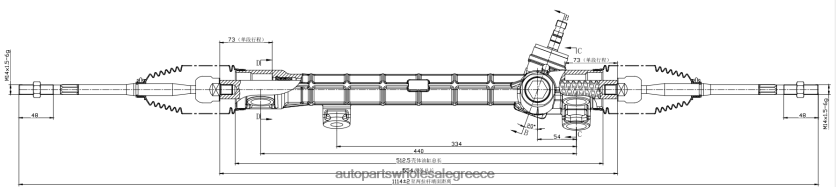 ανταλλακτικά μοτοσυκλετών bmw | N0N6842480 σχάρα υδραυλικού τιμονιού 45510-68010 TOYOTA